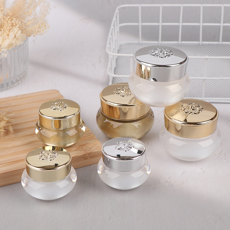 Luxury Skincare Tools - アクリル製空トラベルクリームジャー 5/10/20g 詰め替えボトル 化粧品容器 ライトラグジュアリー スキンケアツール