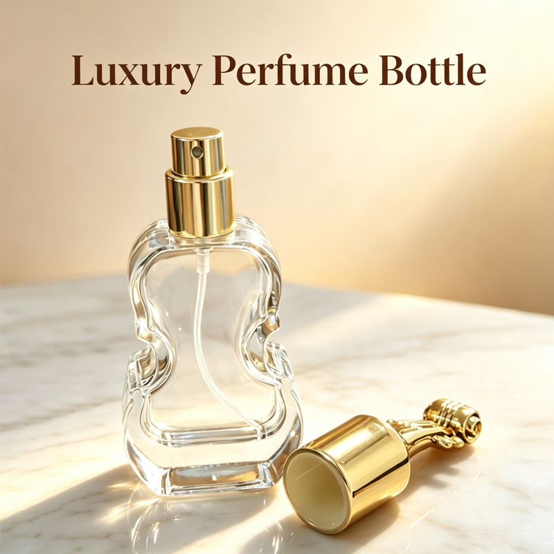Luxury Skincare Packaging - 30ML透明ガラス製香水スプレーボトル、15mmネック付き空の詰め替え可能なアトマイザー、化粧品サンプル容器