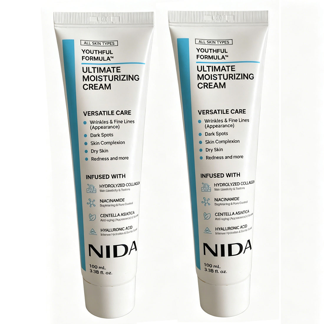 Luxury Skincare Brands - ツボクサエキス配合のハリのある肌へ導くフェイスモイスチャライザー、肌の弾力性を向上、深い水分補給、すべての肌タイプのための肌バリアサポート