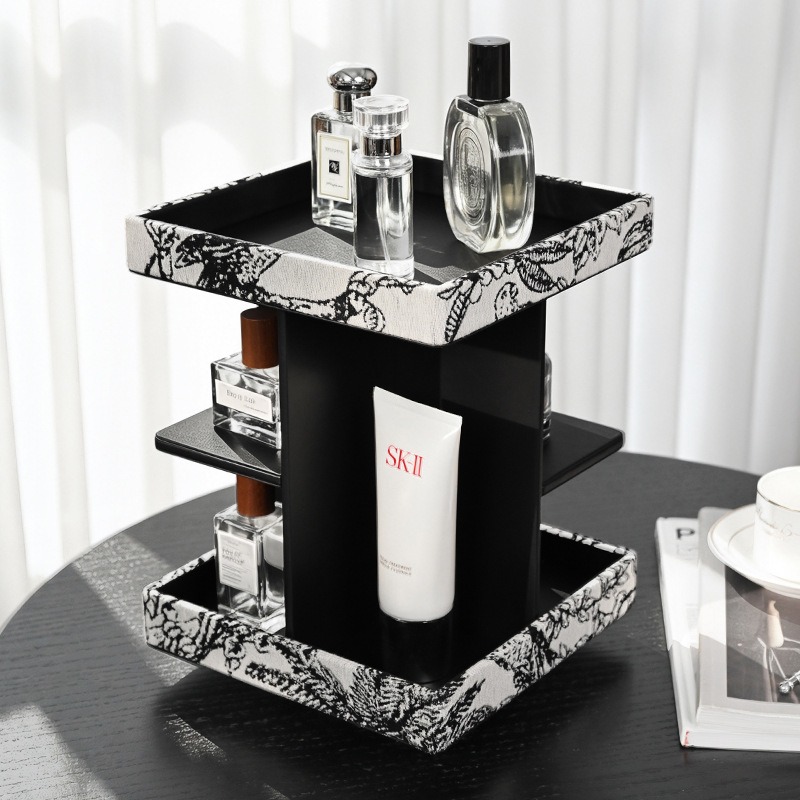 360 °   回転式のコスメ収納オーガナイザー。多層構造で - Luxury Skincare Tools のレビューと価格