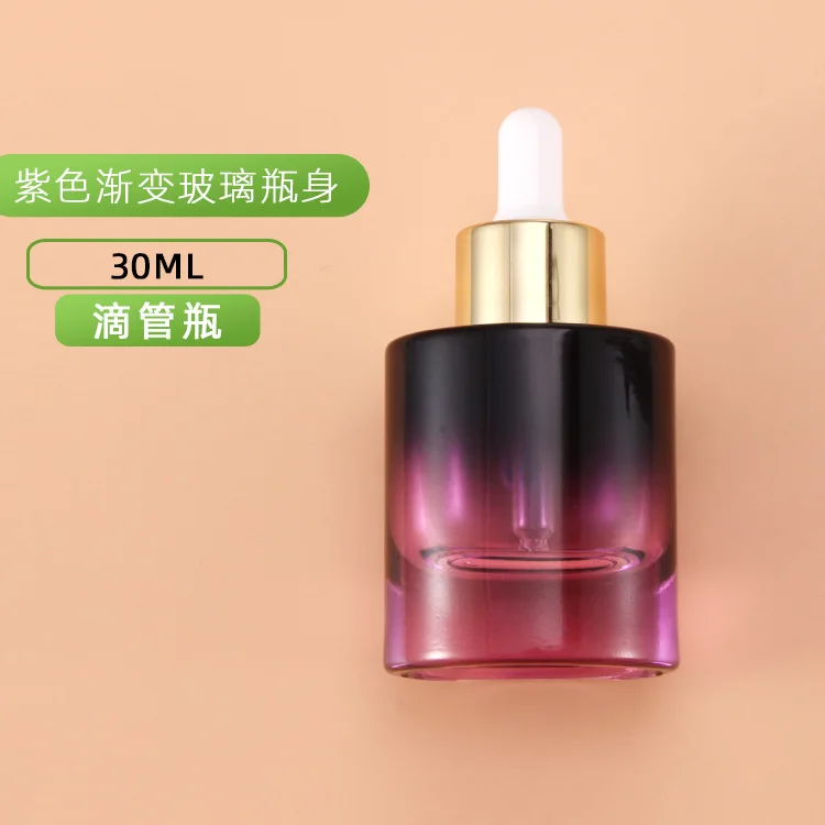 ガラスオイルボトル、小型高級空ボトル、30mlエッセンスディ - Luxury Skincare Packaging のレビューと価格