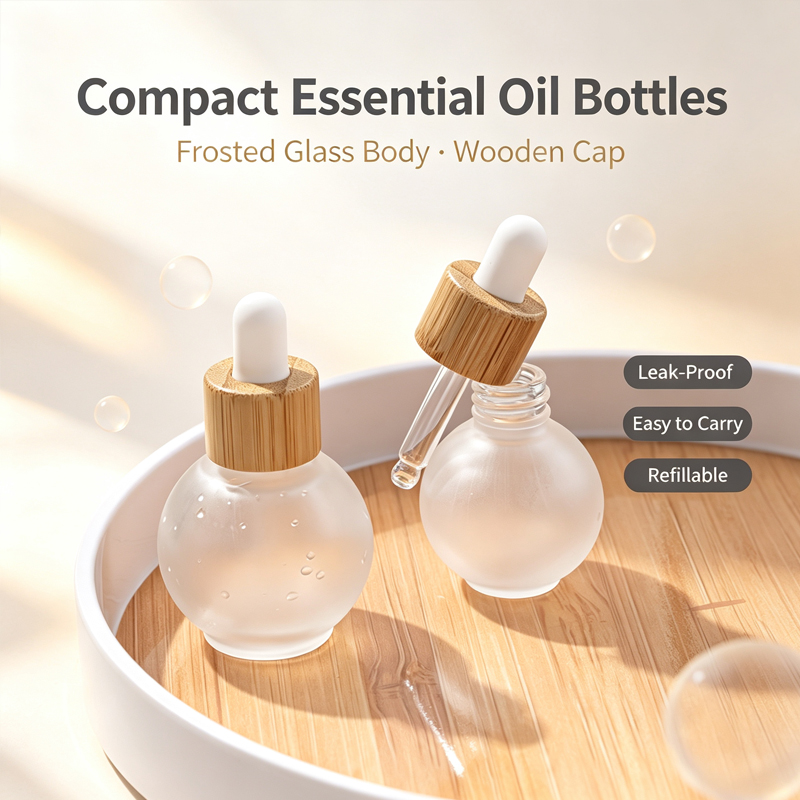 20/30 ミリリットルボール型ドロッパーガラスボトル球形詰 - Luxury Skincare Packaging のレビューと価格