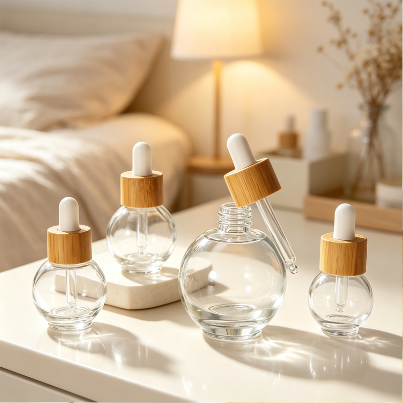 20/30 ミリリットルボール型ドロッパーガラスボトル球形詰 - Luxury Skincare Packaging のレビューと価格